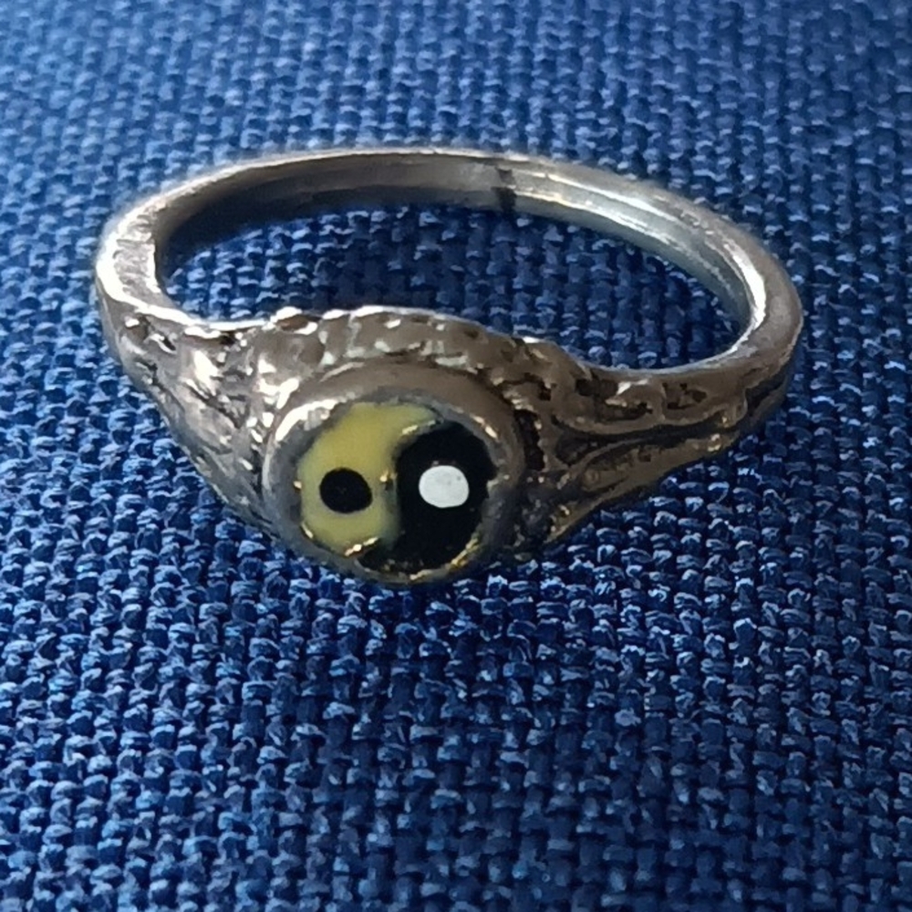 Silver Yin Yang Ring